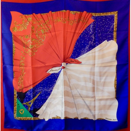Carré foulard Hermès Souvenirs de Paris.