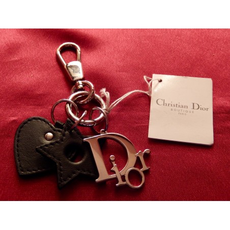 Porte clés Christian Dior, logo Dior