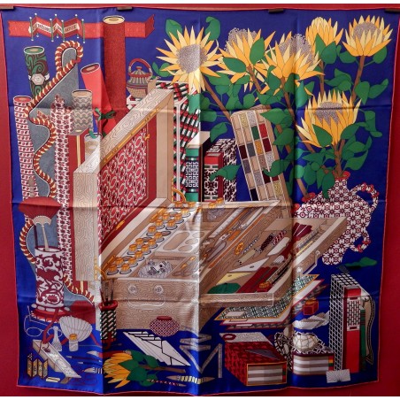 Carré foulard Hermès Les trésors d'un artiste