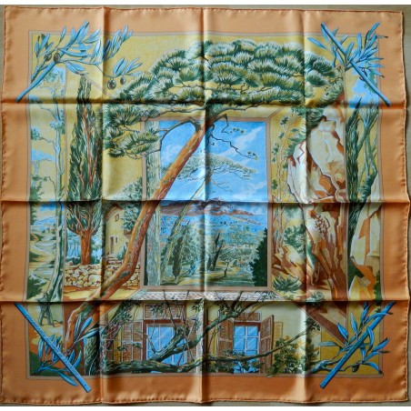 Carré foulard Hermès Promenade au pays de Cézanne