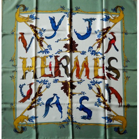 Carré foulard Hermès Alphabet