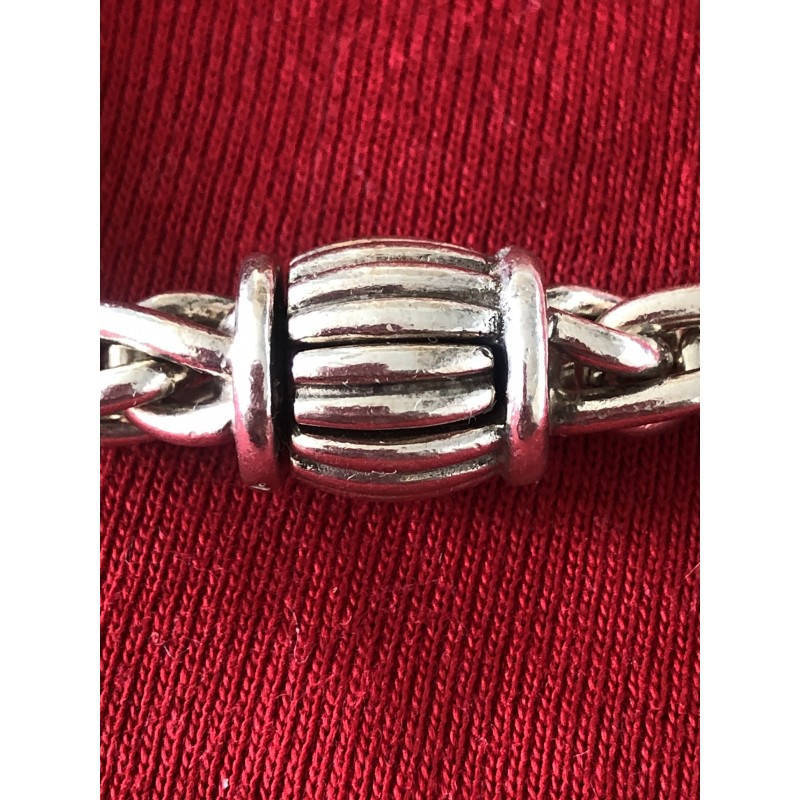 Bracelet Hermès vintage maille palmier argent