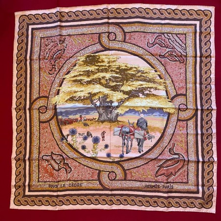 Carré foulard Hermès Sous le cèdre