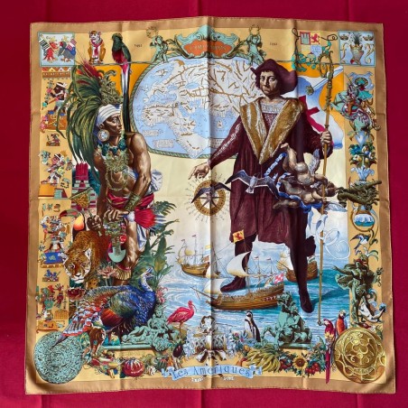 Carré foulard Hermès Les Amériques
