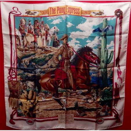 Carré foulard Hermès The pony express