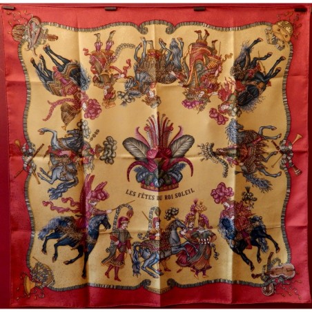 Carré foulard Hermès Les fêtes du roi soleil