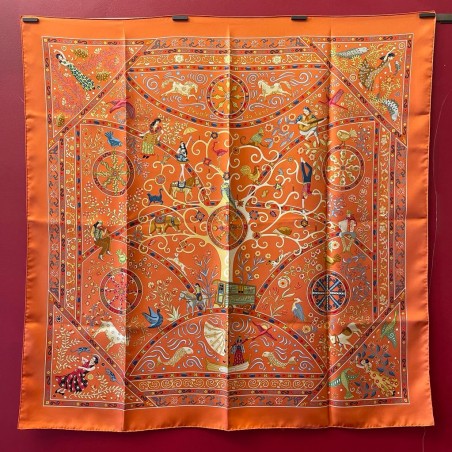 Carré foulard Hermès Peuple du vent