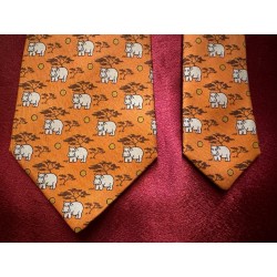 Cravate Hermès Rhinocéros