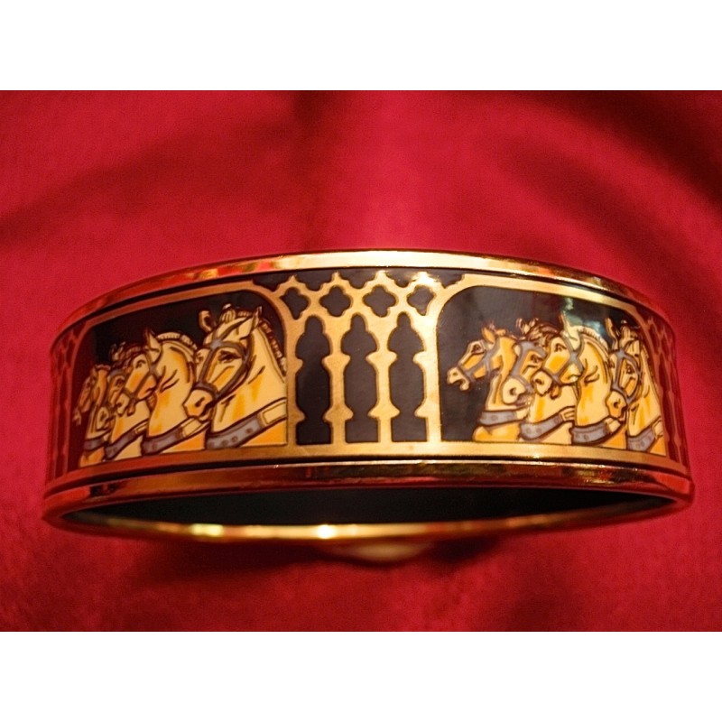 Bracelet Vintage En émail De Limoges - Occasion, Pièce Artisanale Française Au Charme Rétro