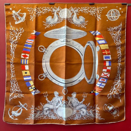 Carré foulard Hermès de collection Croisière