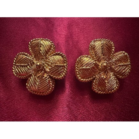 Boucles d'oreilles Christian Lacroix Trèfle