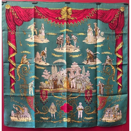 Carré foulard Hermès La comédie italienne