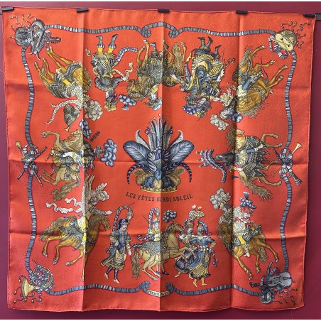 Carré foulard Hermès Les fêtes du roi soleil