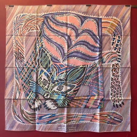 Carré foulard Hermès Le chat carré