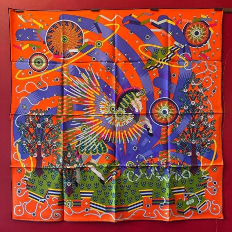 Carré foulard Hermès La source de Pégase