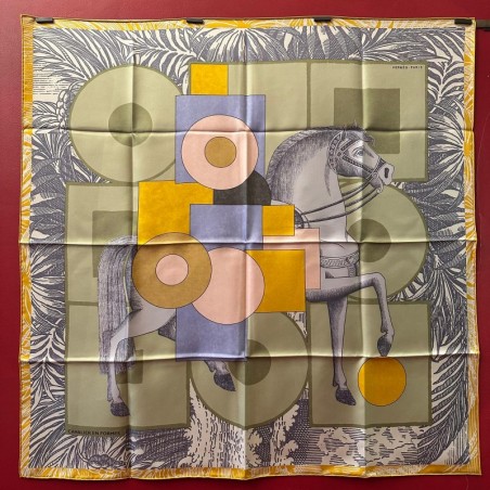 Carré foulard Hermès Cavalier en formes