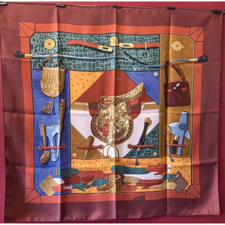Carré foulard Hermès Tout cuir