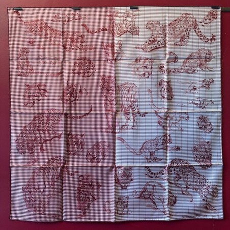 Carré foulard Hermès Dans l'atelier de Robert Dallet