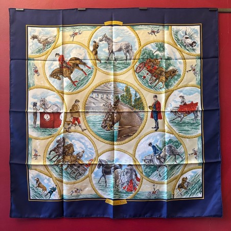 Carré foulard Hermès Auteuil en mai