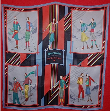 Carré Hermès Aux sports d'hiver