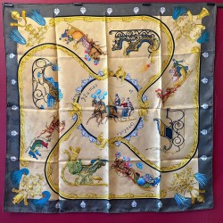 Carré foulard Hermès Plumes...