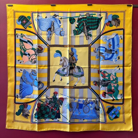 Carré foulard Hermès Chocs en plumes