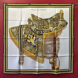 Carré foulard Hermès Selles...