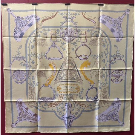 Carré foulard Hermès Étriers remix