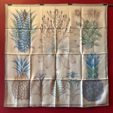 Carré foulard Hermès Index Bromeliaceae