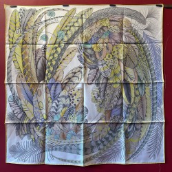 Carré foulard Hermès Plumes...
