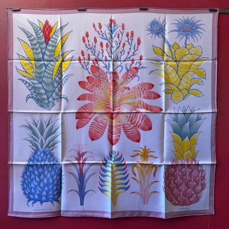 Carré foulard Hermès Index bromeliaceae