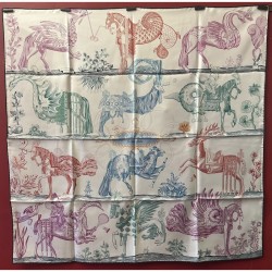 Carré foulard Hermès Della...