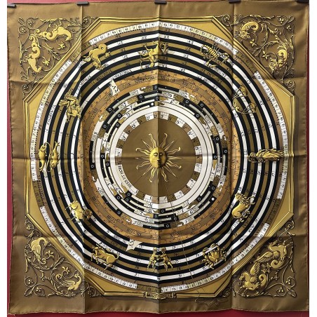 Carré foulard Hermès Astrologie-Dies et Hore