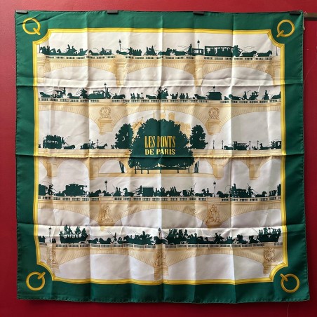 Carré foulard Hermès Les ponts de Paris