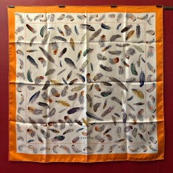 Carré foulard Hermès Plumes