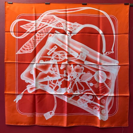 Carré foulard Hermès Please, check-in