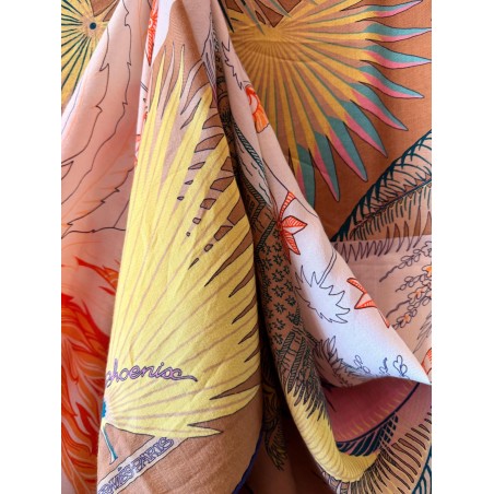 Châle Hermès, cachemire et soie, Mythiques phoenix