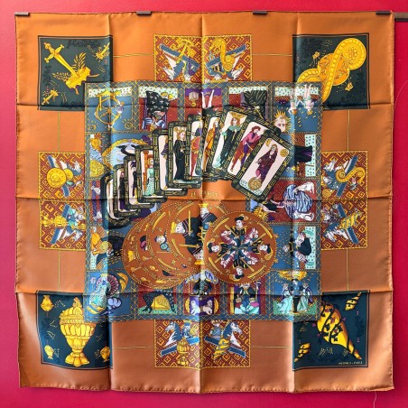 Carré foulard Hermès Le tarot