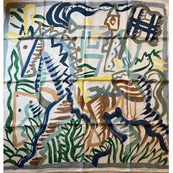 Carré foulard Hermès Le...