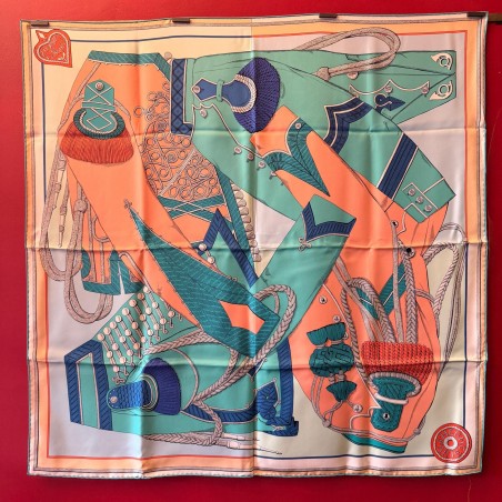 Carré foulard Hermès Zouaves et dragons