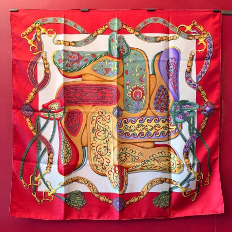 Carré foulard Hermès Festival renommé Festival des amazones