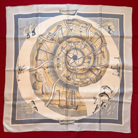 Carré foulard Hermès Compagnons de mer