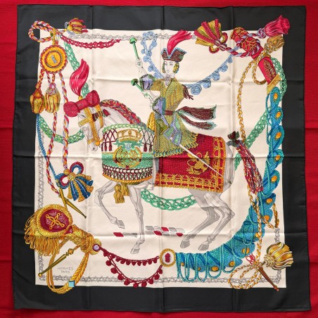 Carré foulard Hermès Le timbalier