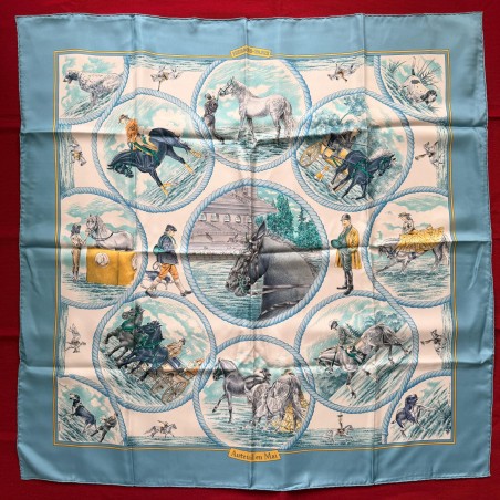 Carré foulard Hermès Auteuil en mai