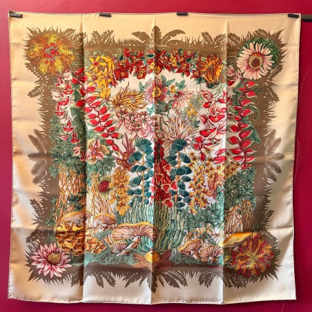 Carré foulard Hermès L'ile déserte