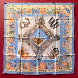Carré foulard Hermès Plages...