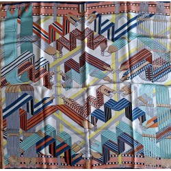 Carré foulard Hermès Zig Zag