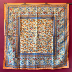 Carré foulard Hermès Chasse...