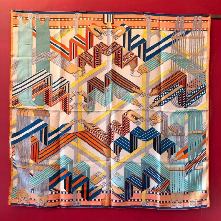 Carré foulard Hermès Zig Zag