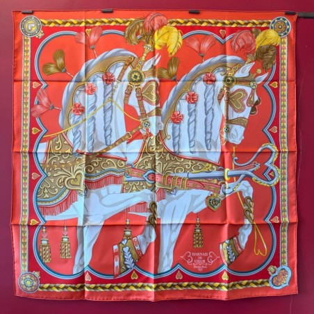 Carré foulard Hermès Harnais de coeur